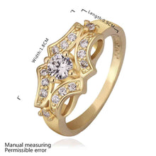 jewerly anillos 18K GP cudsd 18k color party wedding rings girl Jewelry Rings583 ELY