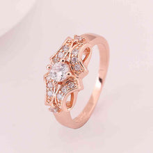 jewerly anillos 18K GP cudsd rose color party wedding rings girl Jewelry Rings582 ELY