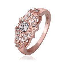 jewerly anillos 18K GP cudsd rose color party wedding rings girl Jewelry Rings582 ELY
