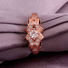 jewerly anillos 18K GP cudsd rose color party wedding rings girl Jewelry Rings582 ELY