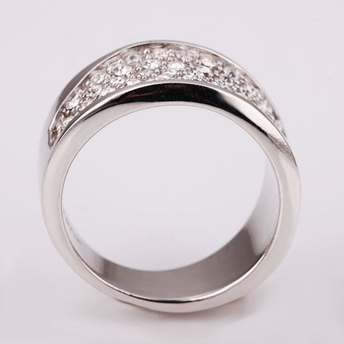 jewerly anillos 18K GP d crystal cc mens party wedding rings girl Jewelry Rings127 ELY