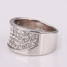 jewerly anillos 18K GP d crystal cc mens party wedding rings girl Jewelry Rings127 ELY