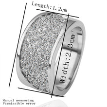 jewerly anillos 18K GP d crystal cc mens party wedding rings girl Jewelry Rings127 ELY