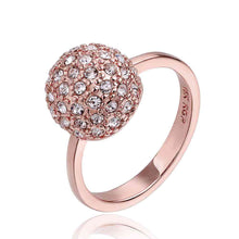 jewerly anillos 18K GP disco rose color party wedding rings girl Jewelry Rings611 ELY