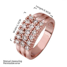jewerly anillos 18K GP grass rose color party wedding rings girl Jewelry Rings594 ELY