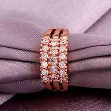 jewerly anillos 18K GP grass rose color party wedding rings girl Jewelry Rings594 ELY