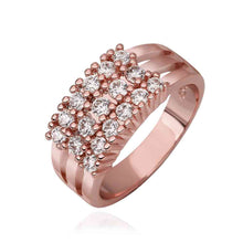 jewerly anillos 18K GP grass rose color party wedding rings girl Jewelry Rings594 ELY