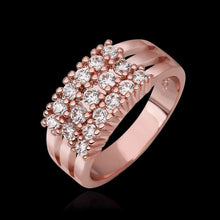 jewerly anillos 18K GP grass rose color party wedding rings girl Jewelry Rings594 ELY