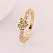 jewerly anillos 18K GP heartddd 18k color party wedding rings girl Jewelry Rings579 ELY