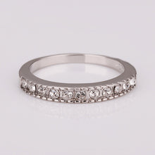 jewerly anillos 18K GP tiny crystal Platinum Plated party wedding rings girl Jewelry Rings157 ELY