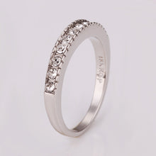 jewerly anillos 18K GP tiny crystal Platinum Plated party wedding rings girl Jewelry Rings157 ELY