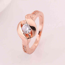 jewerly anillos 18K GP sssd rose color party wedding rings girl Jewelry Rings57 ELY