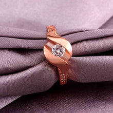 jewerly anillos 18K GP sssd rose color party wedding rings girl Jewelry Rings57 ELY