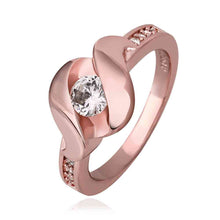 jewerly anillos 18K GP sssd rose color party wedding rings girl Jewelry Rings57 ELY