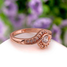 jewerly anillos 18K GP sssdes rose color party wedding rings girl Jewelry Rings588 ELY