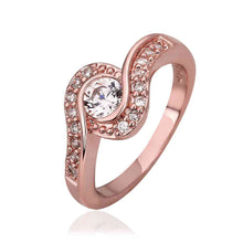 jewerly anillos 18K GP sssdes rose color party wedding rings girl Jewelry Rings588 ELY