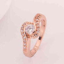 jewerly anillos 18K GP sssdes rose color party wedding rings girl Jewelry Rings588 ELY