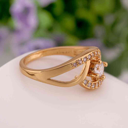 jewerly anillos 18K GP strange shape 18k color party wedding rings girl Jewelry Rings593 ELY