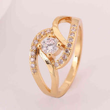 jewerly anillos 18K GP strange shape 18k color party wedding rings girl Jewelry Rings593 ELY