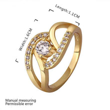 jewerly anillos 18K GP strange shape 18k color party wedding rings girl Jewelry Rings593 ELY