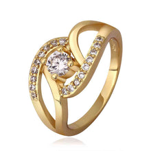 jewerly anillos 18K GP strange shape 18k color party wedding rings girl Jewelry Rings593 ELY