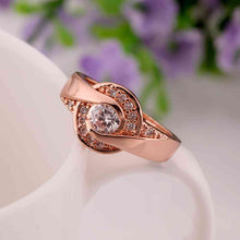 jewerly anillos 18K GP time zone rose color party wedding rings girl Jewelry Rings58 ELY