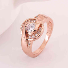 jewerly anillos 18K GP time zone rose color party wedding rings girl Jewelry Rings58 ELY