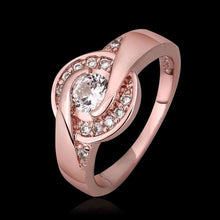 jewerly anillos 18K GP time zone rose color party wedding rings girl Jewelry Rings58 ELY