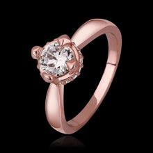 jewerly anillos 18K GP uuuk rose color party wedding rings girl Jewelry Rings6 8 ELY