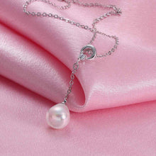 platinum plated necklaces beads zircon kp collares women necklaceNPLN 12 ELY