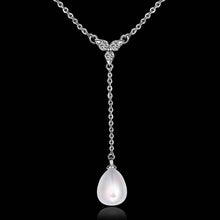 platinum plated necklaces simulated pearl beads statement collares women necklaceNPLN 1 ELY