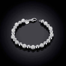 silver plated jewelry bracelet fine beads bracelet ELY