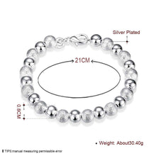 silver plated jewelry bracelet fine beads bracelet ELY