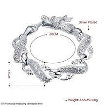 silver plated jewelry bracelet fine white dragon bracelet 36 ELY