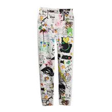 Funky Leggings Women Polyester Slim Graffiti Stretchy Print Leggins Pencil Skinny Pants Graffiti Legging Tousers 1STL ELY