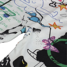 Funky Leggings Women Polyester Slim Graffiti Stretchy Print Leggins Pencil Skinny Pants Graffiti Legging Tousers 1STL ELY