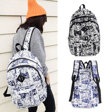 Girl Women's Vintage Canvas Backpack Satchel Rucksack Shoulder School Bag ELY
