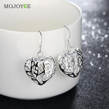 Gold Plated Hearts Earrings Wedding Dangle Earrings for Women ELY