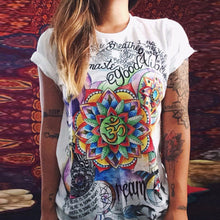 Women Short Sleeve Vintage Printed T Shirt Casual Loose Tee Cartoon Print T Shirt Women Blusa Crop Top 1STL ELY