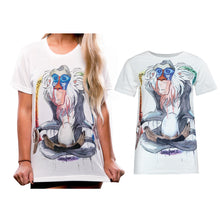 Women Short Sleeve Vintage Printed T Shirt Casual Loose Tee Cartoon Print T Shirt Women Blusa Crop Top 1STL ELY