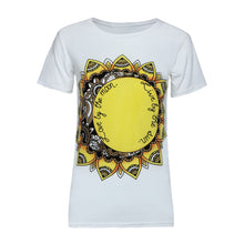 Women Short Sleeve Vintage Printed T Shirt Casual Loose Tee Cartoon Print T Shirt Women Blusa Crop Top 1STL ELY