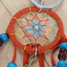 Handmade Dream Catcher Bag Key Chains Feathers Beads Key Ring Pendant Dream Catcher Key Chain Jewelry 1STL ELY