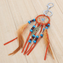 Handmade Dream Catcher Bag Key Chains Feathers Beads Key Ring Pendant Dream Catcher Key Chain Jewelry 1STL ELY