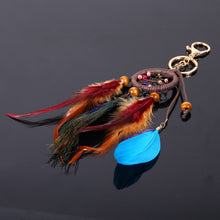 Handmade Dreamcatcher Feathers Car Wall Gift Keychain Dream Catcher Key Rings 1STL ELY