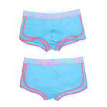 Blue Men's Sexy Boxer Shorts Thong Underwear Pouch Trunks Underpants Body Sculpting Breathable Boxer ELY