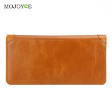 Leather Long Men Zipper Matte Wallets Card Credit Cards Holder Carteira Masculina Business Men Wallets ELY