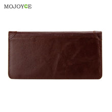 Leather Long Men Zipper Matte Wallets Card Credit Cards Holder Carteira Masculina Business Men Wallets ELY