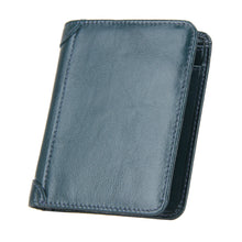 Leather Short Men Retro Matte Wallets Card MatteLeather Men's Wallet Short Card Holders Purse for Men ELY