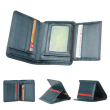 Leather Short Men Retro Matte Wallets Card MatteLeather Men's Wallet Short Card Holders Purse for Men ELY