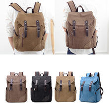 Men Backpack Large Capacity Zipper Solid Color Men's Travel Bags Canvas Bag Mochila Bolsa School Bags ELY